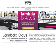 Tablet Screenshot of lambdadays.org